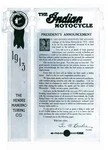 1913 The Indian Motorcycle For Sales Brochure Antique Reproduction. Fixed Price $10.00.