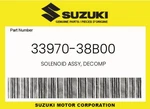 Suzuki Genuine Solenoid Assy, Decomp 33970-38B00. Fixed Price $227.77.