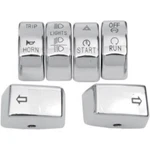 Drag Specialties 0616-0190 Chrome Switch Button Covers Dyna Softail Sportster. Fixed Price $35.95.