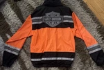 Harley Davidson Riding Gear Jacket Xl Orange Black Reflective Logo Coat. Fixed Price $31.99.