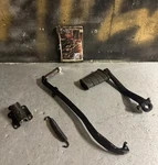 Harley Panhead Fl Speed Transmission Oem Black Kick Start Arm Stand Spring Lot. Fixed Price $199.95.