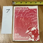 1995 Honda TRX90 Fourtrax Owner's Manual Oem. Fixed Price $20.28.