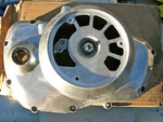 Aeramcchi Harley Rt. Side Engine Cover Aluminum Nos W/box #25214-74 P/ #19490. Fixed Price $35.00.