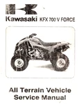 Oem Genuine Kawasaki Dealer/owners Service/repair Manual KFX700 V-force 2004. Fixed Price $39.99.