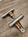 1976 Kawasaki KE175 Oem Right And Left Fork Covers 44034-075 & 44033-075. Fixed Price $25.00.