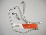 1950-1957 Panhead Cadmium Plated Oil Line Kit With Your Stock Filter. Fixed Price $127.50.