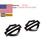 Fit For Harley Davidson Cvo 08-23 Metal Glossy Black Tank Emblems Badge Pair. Fixed Price $59.50.