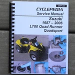 1987-2006 Suzuki Atv Service & Repair Manual. Fixed Price $32.95.