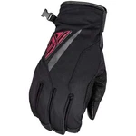 Fly Racing Title Long Cuff Snowmobile Gloves Black / Pink 371-0614. Fixed Price $26.00.