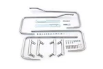Chrome Saddlebag Guard Kit For Harley-davidson. Fixed Price $297.99.