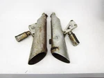 1983 Honda Cx 650 Exhaust Mufflers Left Right 18330-ME8-671 *very Rusty*. Fixed Price $45.00.