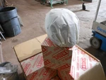 Vintage Nos Shoei Size Large White Full Face Racing Helmet & Shield T8133 S-20. Fixed Price $99.98.
