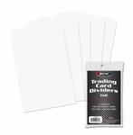 50 (5 Packs Of 10) Bcw Trading Card Dividers Tall, Brand New (1-TCD-TALL). Fixed Price $11.49.