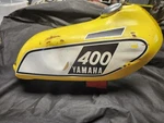 Oem 1975 Yamaha Fuel Gas Tank Enduro Yellow Petrol Cap Lid Petcock. Fixed Price $159.99.