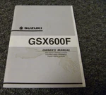 2000 2001 Suzuki GSX600F Katana Motorcycle Owner Operator Manual 99011-19C65-03A. Fixed Price $58.04.