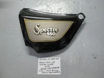 Kawasaki KZ550-F1, Lh Side COVER,36001-5121-H8 / Emblem 56018-1334. Fixed Price $69.95.