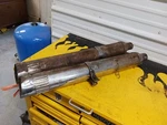 Stock Harley Shovelhead Exhaust Mufflers For 1970-1977 Flh. Fixed Price $149.00.