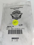 Harley Flh Shovelhead "king Of The Highway" Aluminum Decal Red Saddlebag Nos. Fixed Price $24.99.
