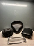 Yamaha V-star 1100 Motorcycle Front & Rear Seat Set Rack Bag Inoac 5KS-00 99.4. Fixed Price $199.99.