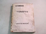 Used Genuine Oem Yamaha Service Manuel YXR45FAV LIT-11616-19-43. Fixed Price $22.00.