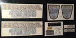 Honda CT70 K4 "trail 70" Complete Set Frame Decals, Graphics, Blue. Fixed Price $29.99.