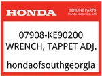 Honda Oem Part 07908-KE90200 Wrench, Tappet Adjusting. Fixed Price $60.92.