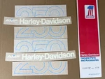 Harley Aermacchi Amf Nos 1978 SS250 SX250 For Blue Tank Decal Set 60988-78P. Fixed Price $24.99.