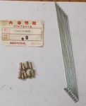 Nos 1965 Honda S90 Oem Front Spoke B With Nipples 97407-2118610 (QTY-8) (SPO/2). Fixed Price $15.00.