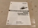 Echo Chain Saw CS-290EVL Operator's Manual. Fixed Price $6.99.
