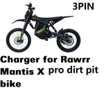 5A Battery Charger For Rawrr Mantis X Pro 72V Electric Dirt Bike (3 Pin). Fixed Price $130.84.