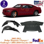 Front Fender Liners + Engine Under Cover For 05-14 Challenger /05-10 Crysler 300. Fixed Price $115.05.