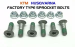 Ktm Husqvarna Type Factory Torx Sprocket Bolt Set 85 125 250 300 350 450 500. Fixed Price $15.99.