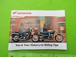 Honda And Your Riding Tips Oem Factory Manual P/n 00X51-ONM-6000 81 Pages. Fixed Price $12.75.