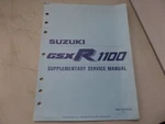 Suzuki Factory Supplement Service Manual 1988 GSXR1100 99501-39130-03E. Fixed Price $24.99.