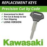 Kawasaki Replacement Key Cut Code Z5751-Z6000 Motorcycle Long Version. Fixed Price $13.99.