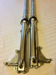 Triumph T140 TR7 T150 T160 Complete New Twin Disc Front Forks. Fixed Price $902.07.