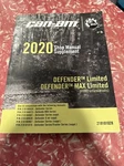 Canam Supplement Manual 2020 Defender Lt, Max With Hvac 219101028. Fixed Price $30.00.