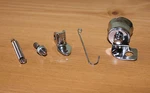 Harley Hummer Rear Brake Light Switch Chromed Peice Set Part # 72003-34 (54). Fixed Price $34.99.