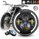 For Honda Shadow VT1100 VT750 VT600 VF750 7INCH Led Headlight Turn Lights Drl. Fixed Price $26.45.