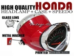 Honda S90 SS50 CF50 CF70 CL70 SL90 Head Light+speedometer+case *red V. Fixed Price $59.90.