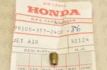Nos Honda CR125 CR250 MR175 MR250 MT125 MT250 Carburetor Air Jet #240. Fixed Price $13.85.