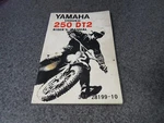 Vintage Yamaha Factory Riders Manual 1973 Enduro 250 DT2 311-28199-10. Fixed Price $69.99.