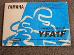 Yamaha Factory Owners Manual W/ Wiring Diagram 1994 YFA1F 3FA-28199-15. Fixed Price $19.98.
