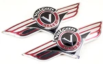 Oem Kawasaki Vulcan VN800 Fuel Tank Emblem Set 56051-14 L&r Pair Euc. Fixed Price $39.99.