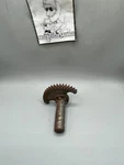 Nos-vintage Triumph Kickstart Quadrant Gear W/shaft 57-4117, 57-4756 (#1). Fixed Price $50.00.