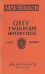 1927 New Hudson Motorcycle Instruction Book Twin Port Models - Reproduction. Fixed Price $26.00.
