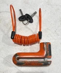 Harley-davidson Orange Disc Brake Lock & Reminder Cord Oem# 94873-10 Item 5. Fixed Price $30.00.