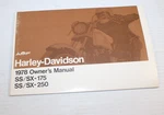 1978 Harley-davidson Ss Sx 175 250 Owner Rider Manual Hand Book 99463-78 Nos. Fixed Price $30.00.