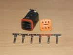 Harley Oem 72116-94BK Deutsch DT06-6S Way Male Connector Terminals And Lock. Fixed Price $9.66.