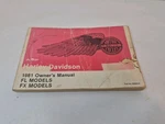 Harley-davidson Amf 1981 Fl Models And Fx Owners Manual 99460-81. Fixed Price $17.56.